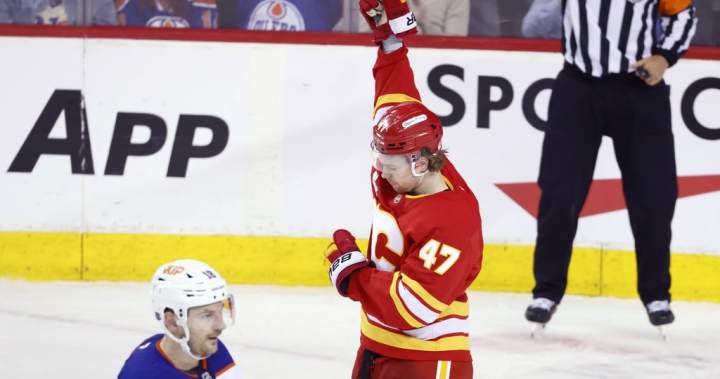 Flames take season series with 4-3 win over Oilers